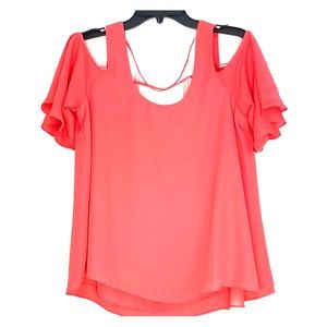 Flutter sleeve blouse